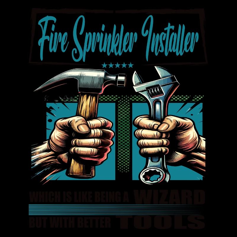 Fire sprinkler installer Profession Saying Worker