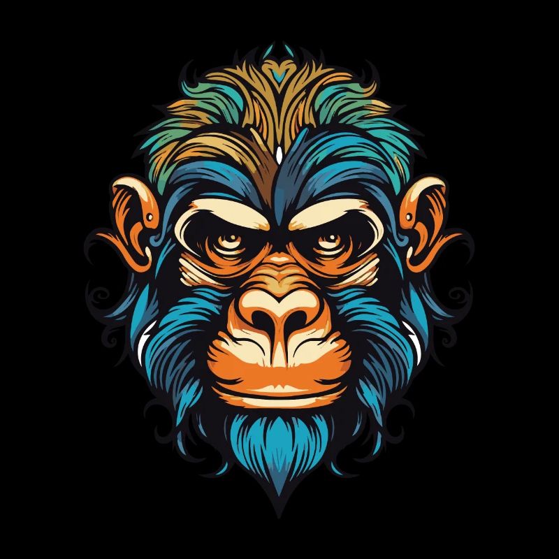 Affe Kopf