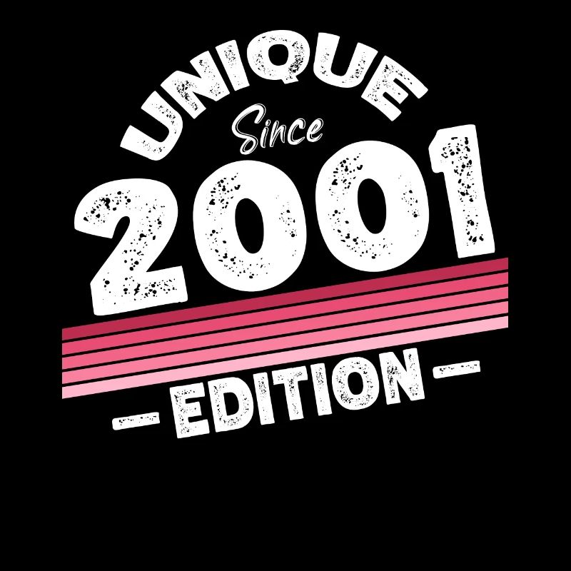 Unique seit 2001 Edition Geburtstag Vintage 2001