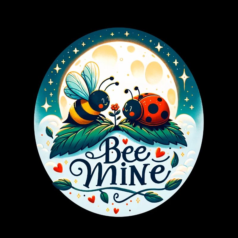 Bee Mine: Whimsical Bee & Ladybug Playful
