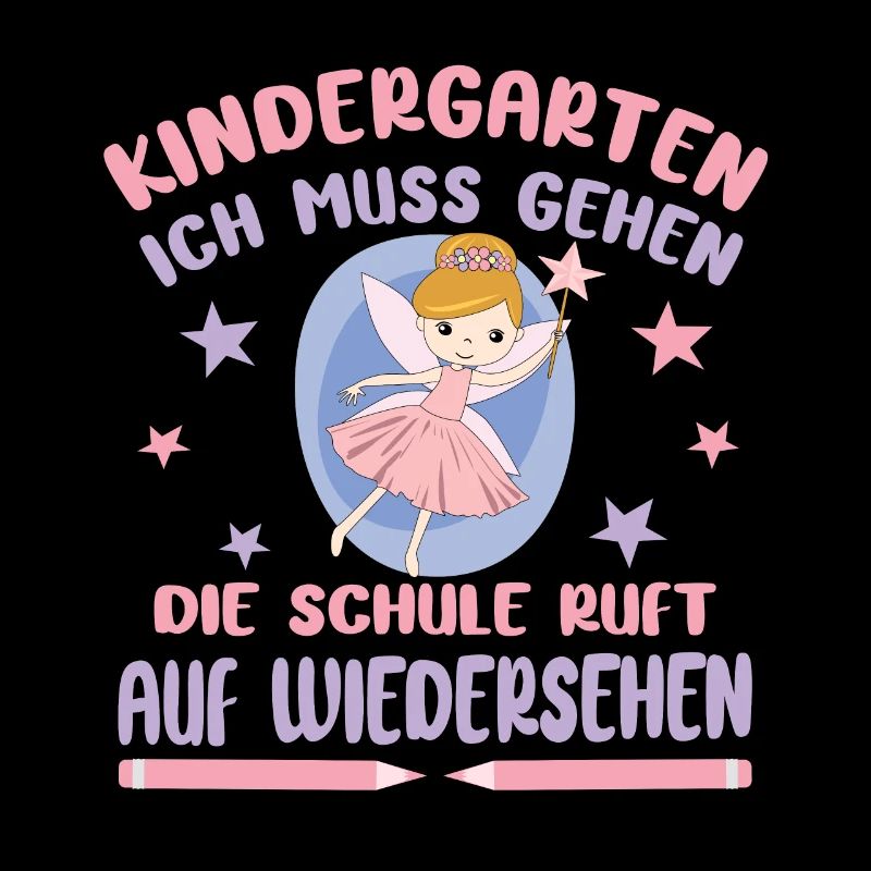 Abschied Kindergarten Mädchen Fee Schule Ruft