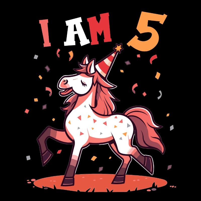Ich bin 5 Jahre alt Pferde Pferd 5. Geburtstag