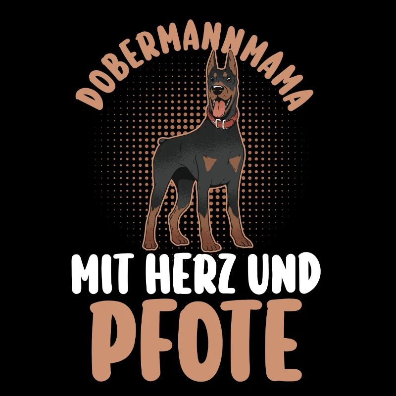 Hund Dobermannmama Hundemama Mutter Dobermann