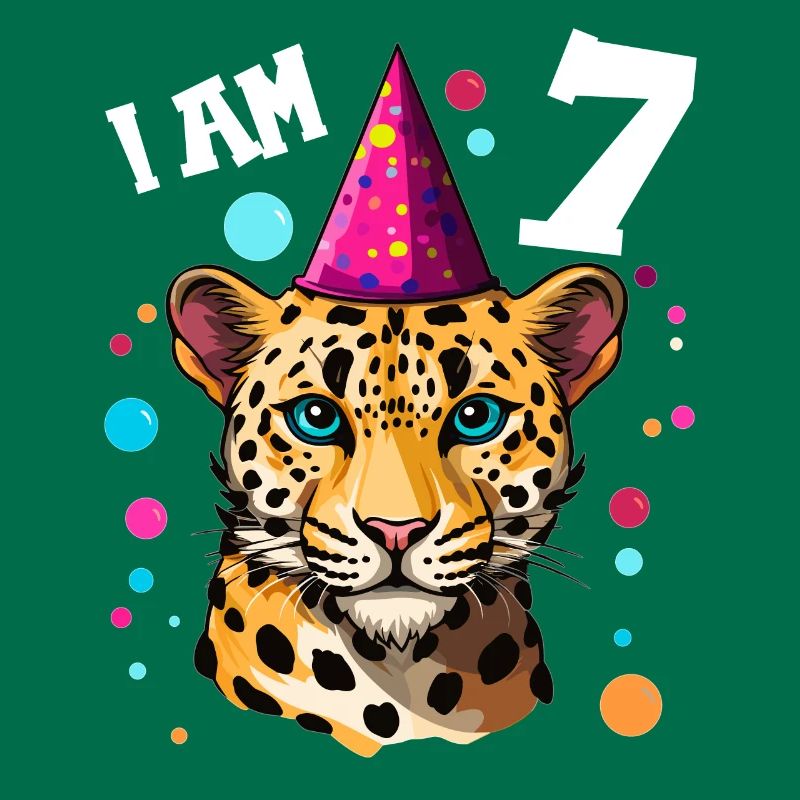Ich bin 7 Jahre alt Leoparde Leopard 7. Geburtstag