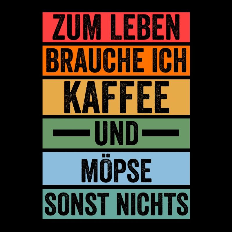 Kaffee Hund Mops