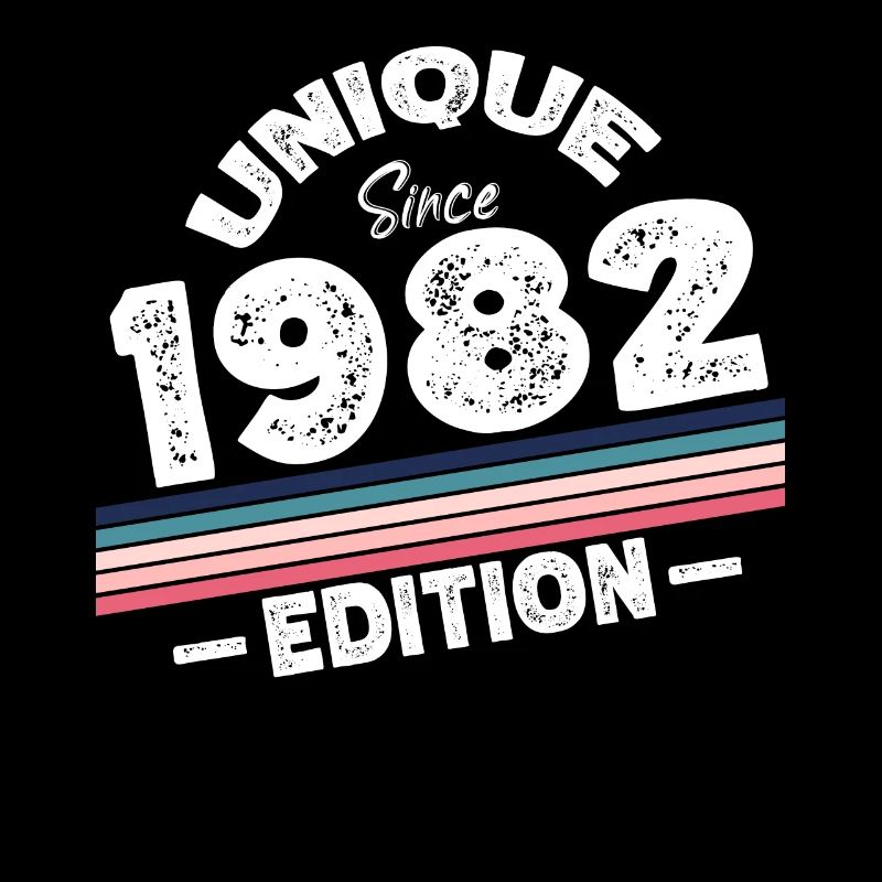 Unique seit 1982 Edition Geburtstag Vintage 1982