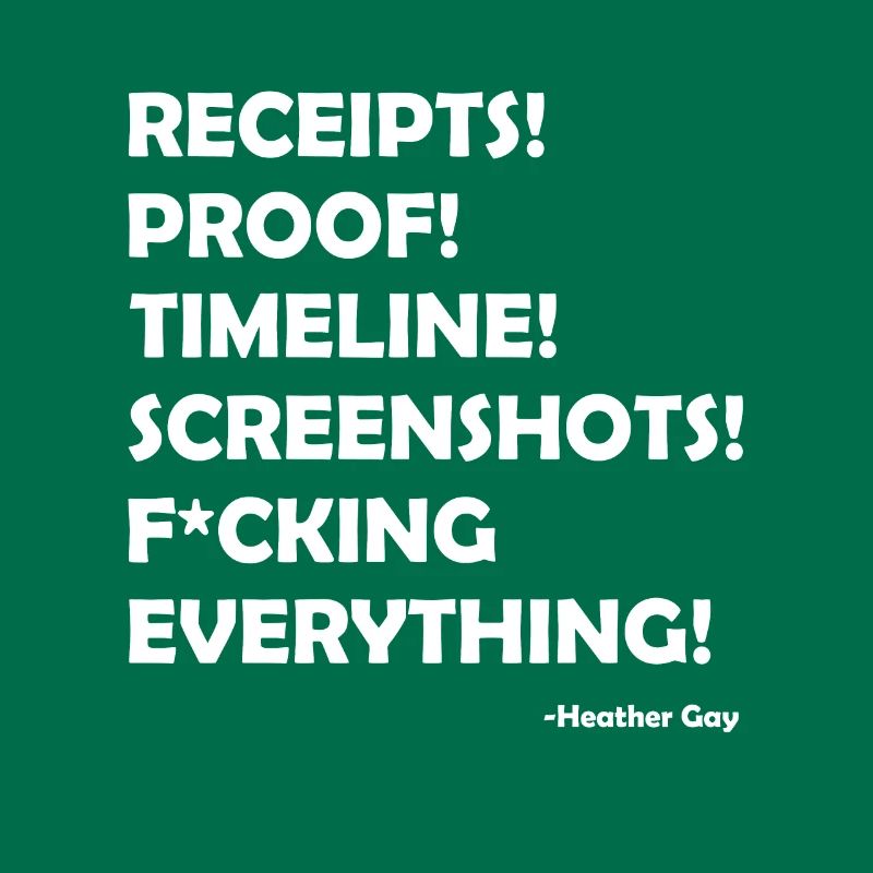 Receipts Proof Timeline Screenshots Everything