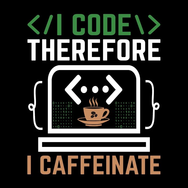 Kaffee-Codierung Programmierer Programmierer Entwickler Nerd Coff