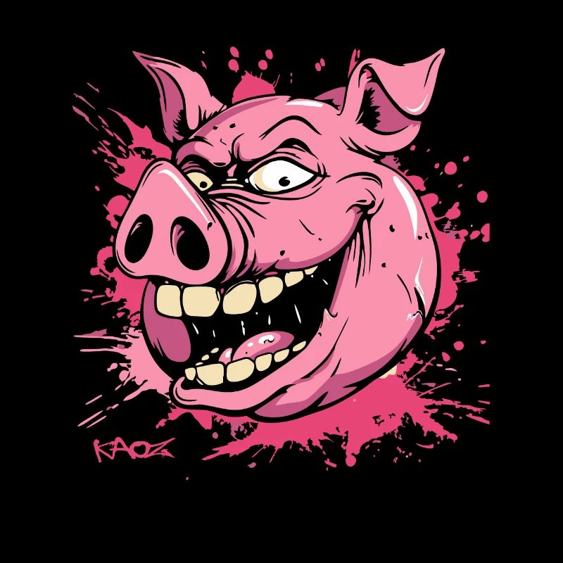 A really mean pig