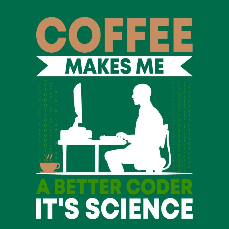 Kaffee-Codierung Programmierer Programmierer Entwickler Nerd Coff