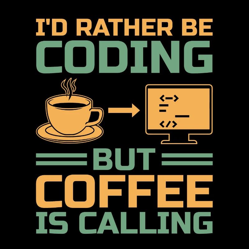 Kaffee-Codierung Programmierer Programmierer Entwickler Nerd Coff