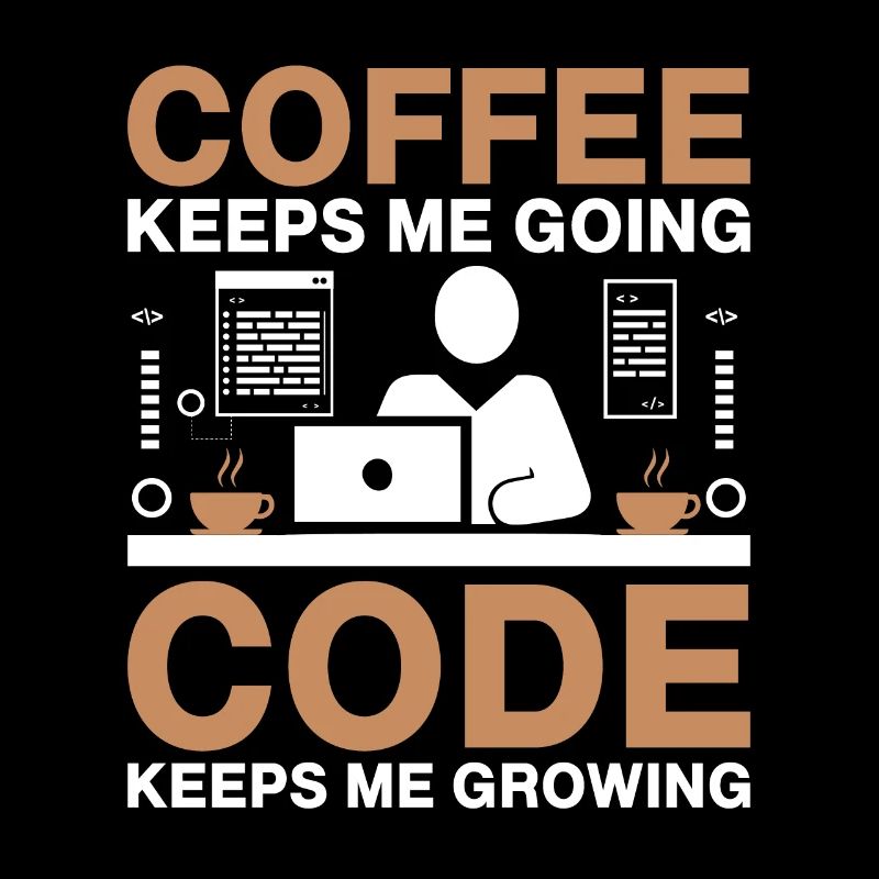 Kaffee-Codierung Programmierer Programmierer Entwickler Nerd Coff