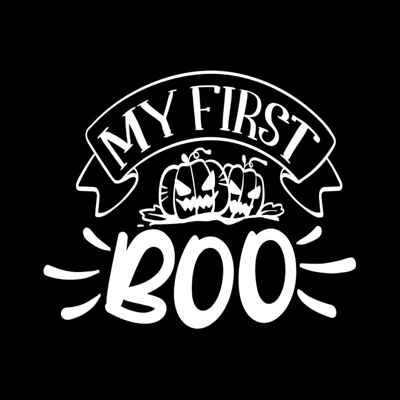 My first Boo - Halloween Pumpkins