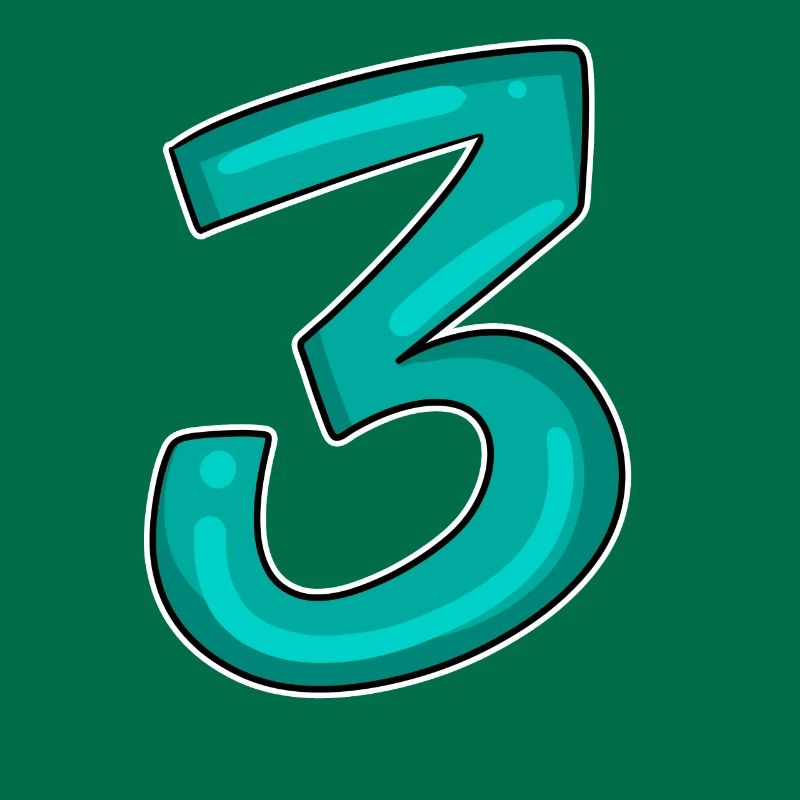 3 - Three - Third