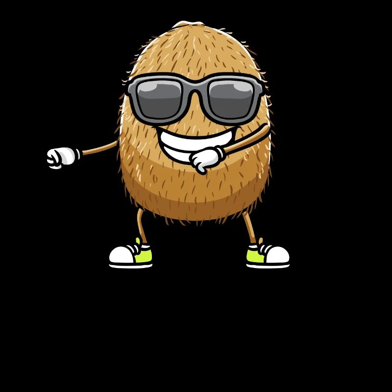 Dancing Kiwi with sunglasses