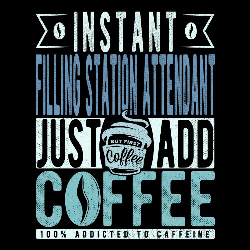 Le préposé à la station-service instantanée ajoute simplement du café