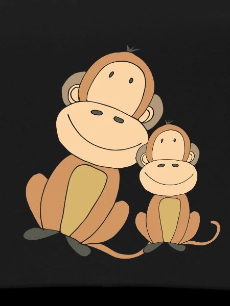 Monkey with child