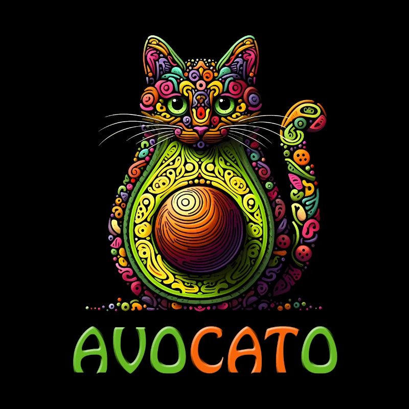 AVOCATO UNE DRÔLE DE FUSION COLORÉE DE CHAT ET D’AVOCAT