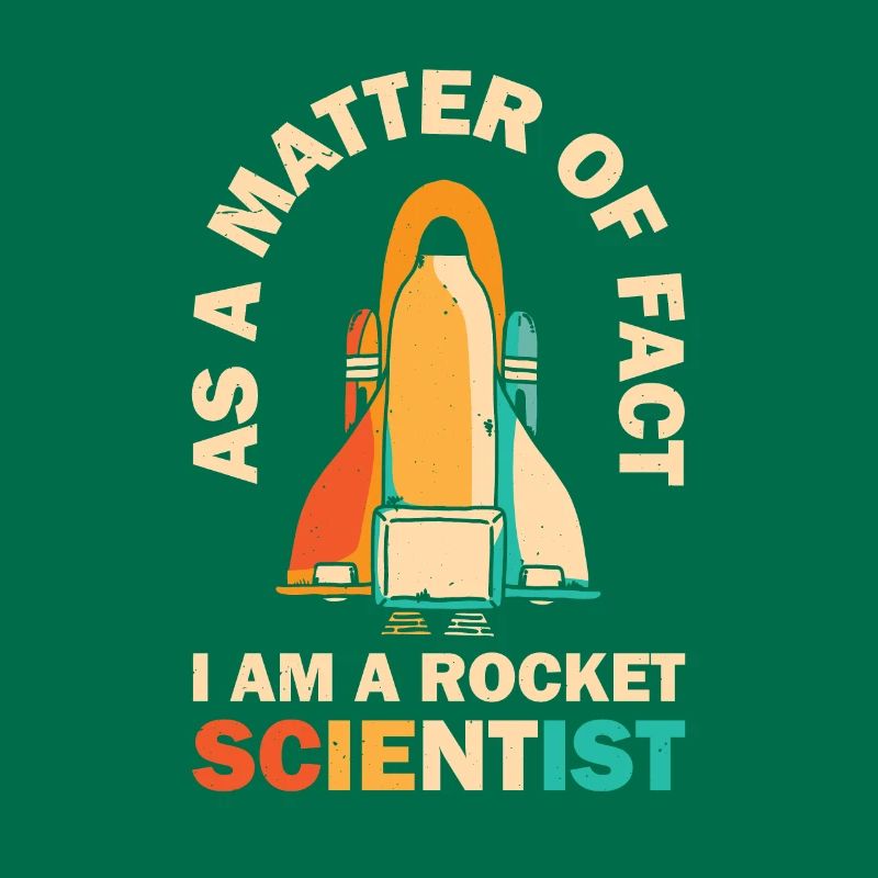 Retro Rocket Scientist Spaceman Space Shuttle