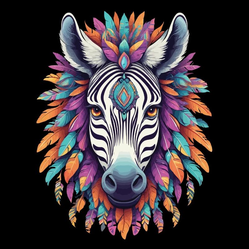 Zebra Mandala Dream Catcher Design