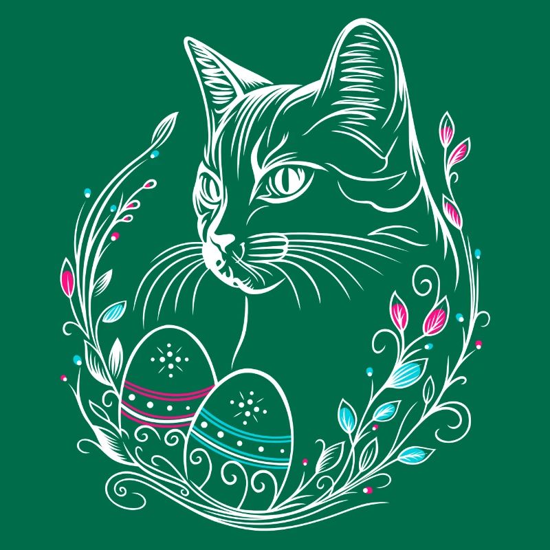 Cat Easter Easter Eggs Easter Cat