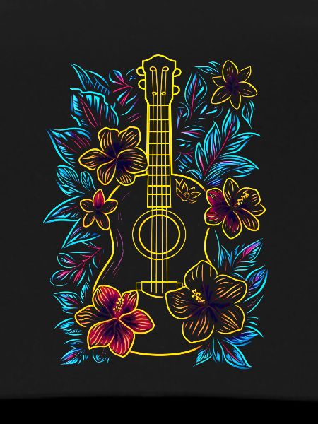 Hawaii Music Retro Look