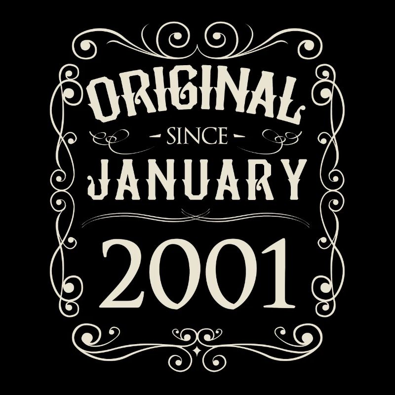 Vintage - Original since Januar 2001 Geburtstag