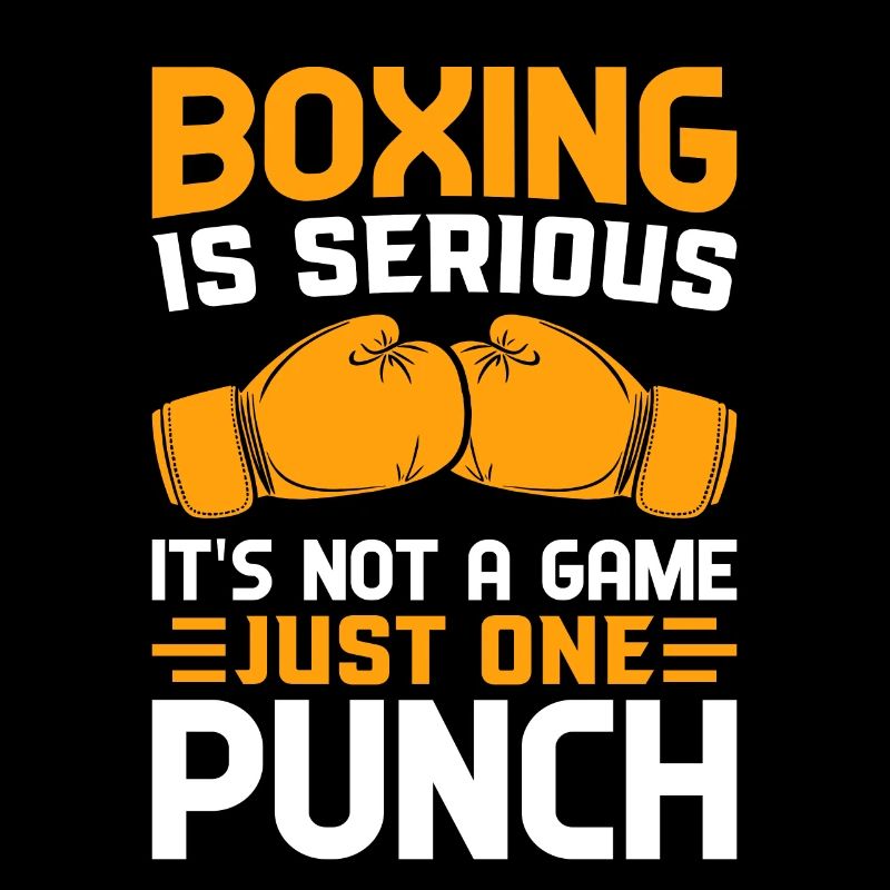 La boxe est sérieuse, ce n’est pas un jeu, juste un coup de poing