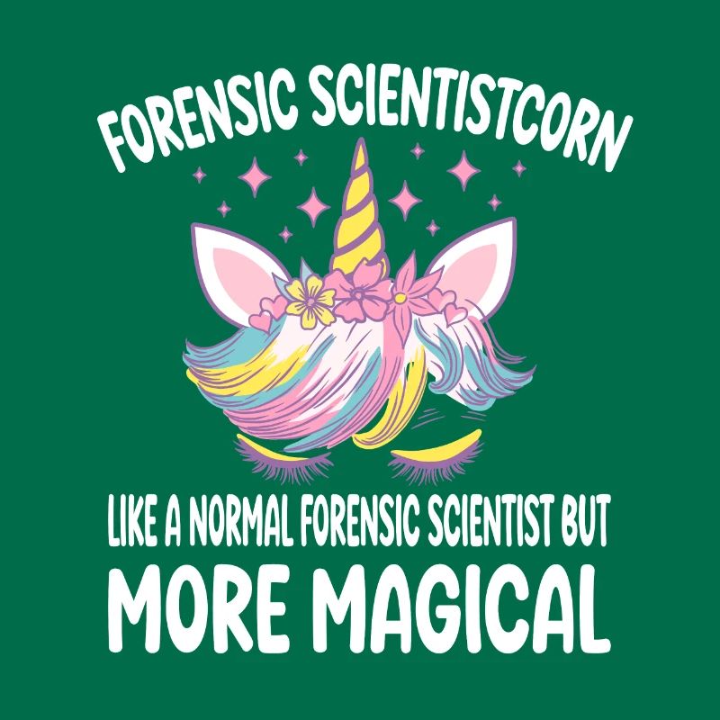 Forensic Scientistcorn comme un scientifique normal