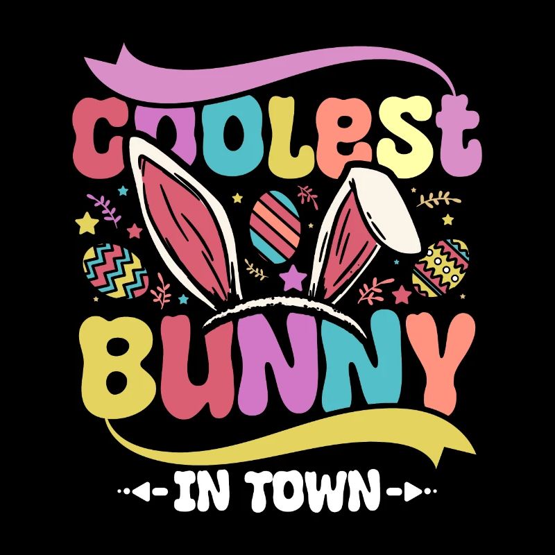 Kids Coolest bunny in town easter