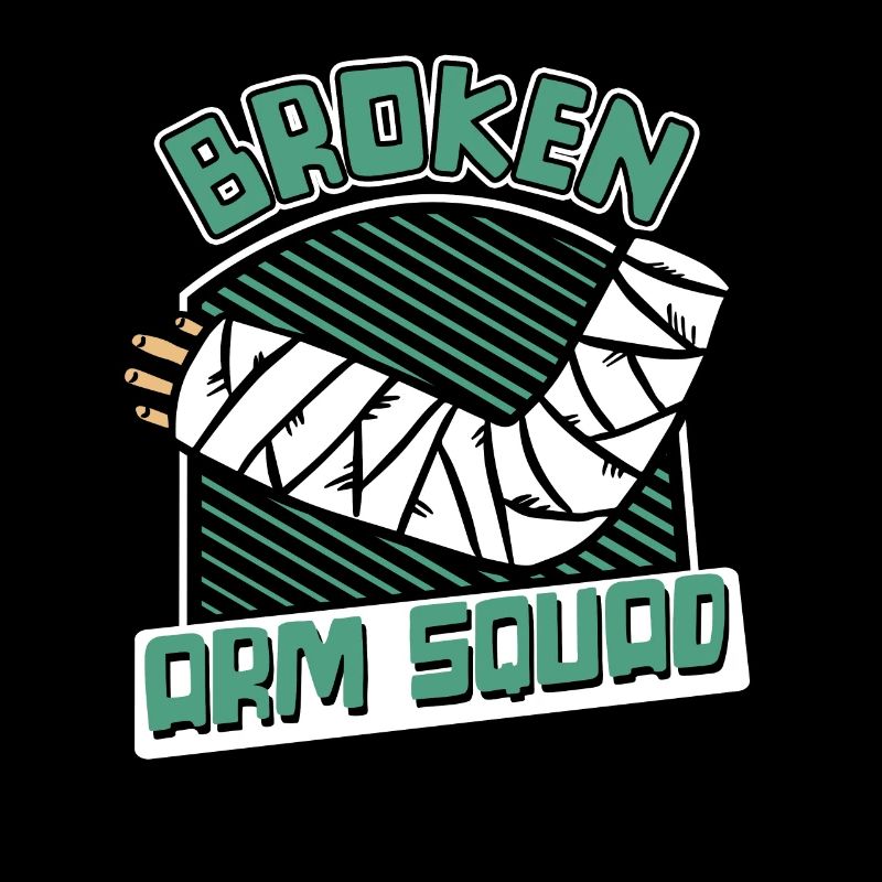 Gebrochener Arm Squad Gebrochener Arm Bein Gebrochener Knochenknochen