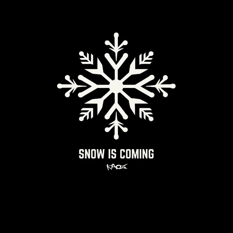 La neige arrive.