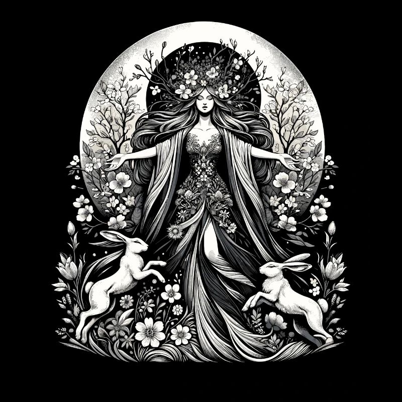 Ostara Eostre équinoxe sorcière déesse païenne rituels
