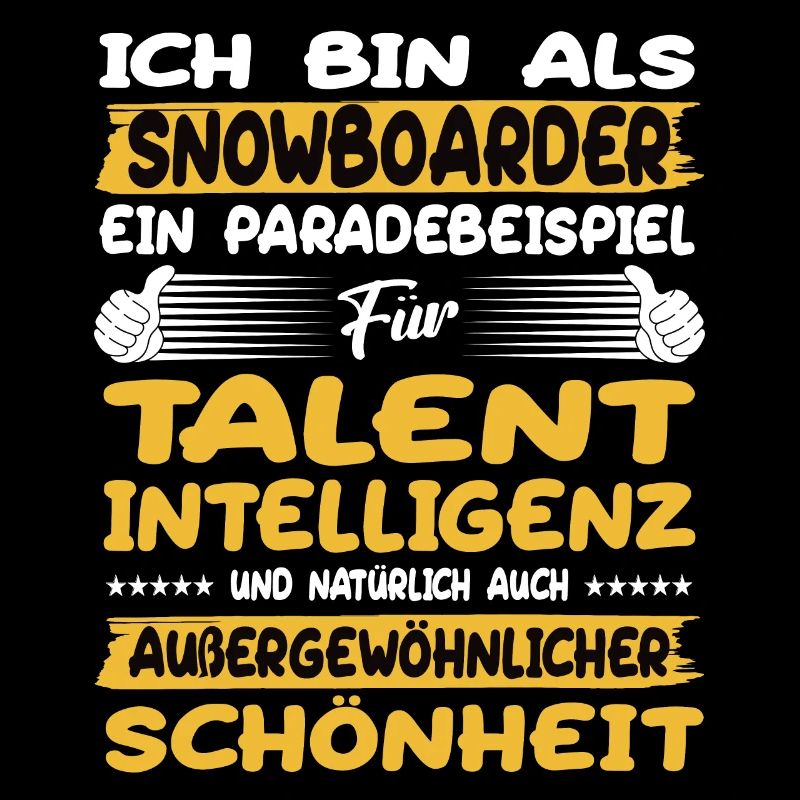 Snowboarder ein Paradebeispiel Snowboard