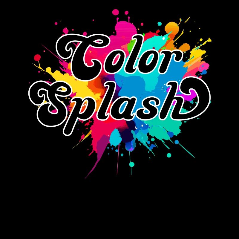 Éclaboussure de couleur. coloré, accrocheur, abstrait, cool,