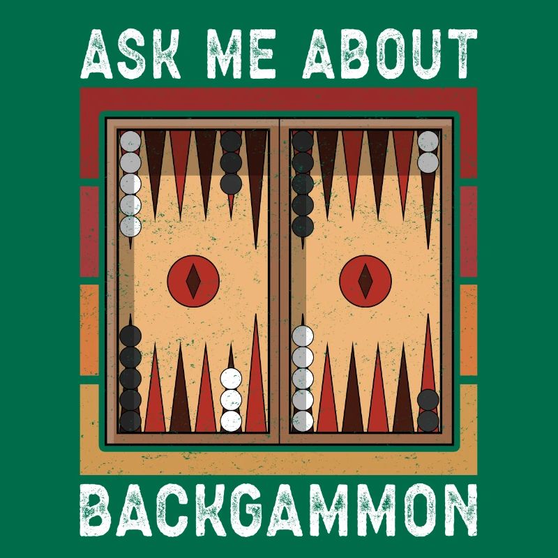Backgammon Spieler Backgammon Brettspiel Geschenk