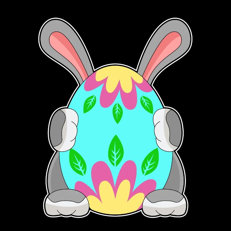 Cachette d’oeuf de Pâques lapin de Pâques