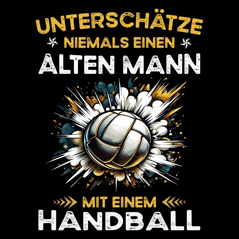 Never underestimate old man with a handball