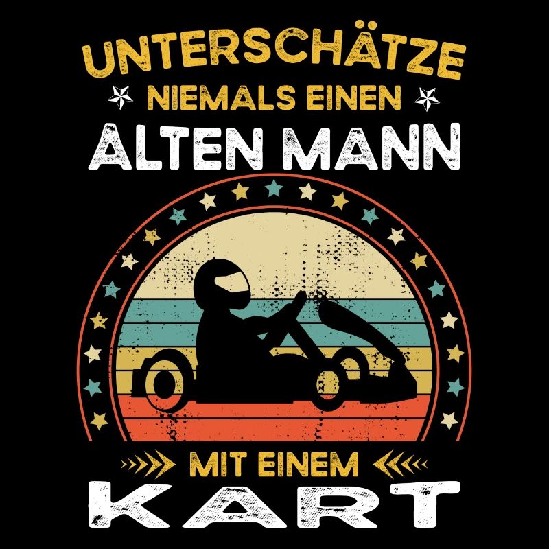 Never underestimate old man with a kart