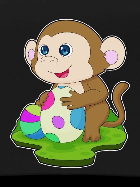 Monkey Easter Easter Eggs
