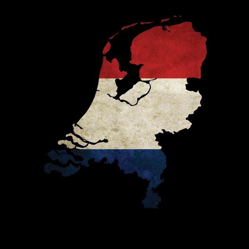 Pays-Bas - frontière nationale dans le drapeau national