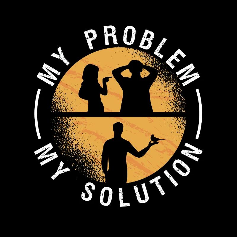 Budgie Lover My Problem My Solution Pictogram Dad