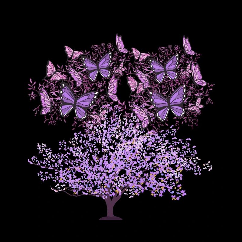 Tree, Spring, Insects, Butterflies, Nature