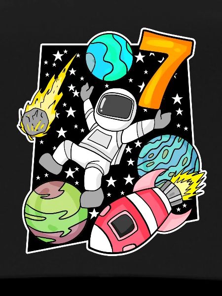 7 Birthday Boy Astronaut
