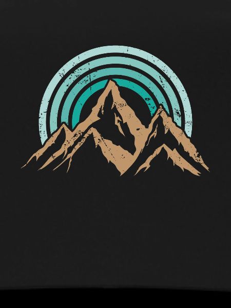 Hiking Mountains Retro Style