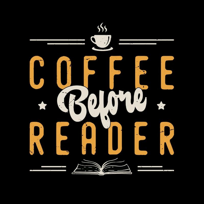 Reader Coffee avant les lecteurs de Bookworm Coffee Lover
