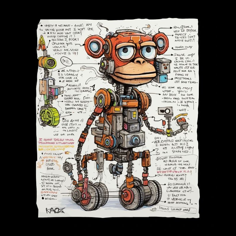 The structure of the robotic monkey
