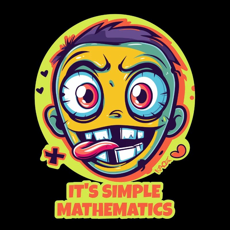 Drôle de gars de dessin animé : C’est un simple calcul