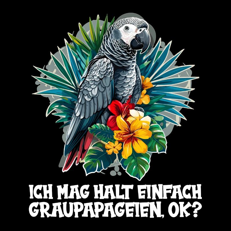 Perroquets gris d’Afrique