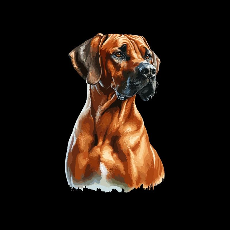 Aquarelle Rhodesian Ridgeback